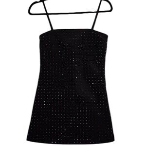**NWT** Mango Black Studded Dress